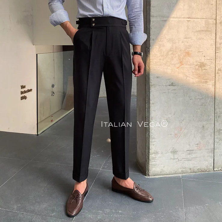 Signature Buttoned Gurkha Pants By Italian Vega™