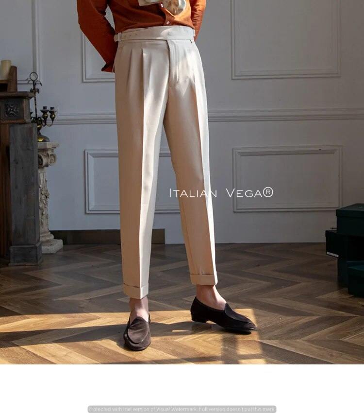 Classic Buckle Gurkha Pants by Italian Vega™