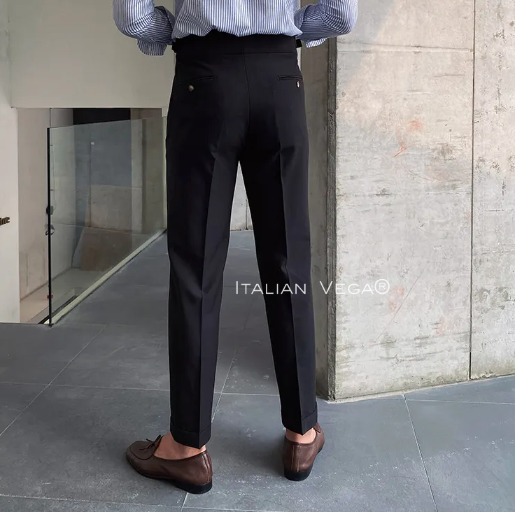 Signature Buttoned Gurkha Pants By Italian Vega™