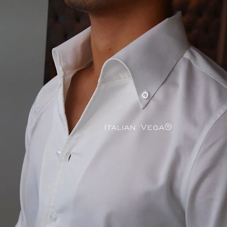 Old Money White Shirt with Ash Grey Signature Buttoned Gurkha Pant by ITALIAN VEGA®