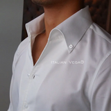 White Old Money Button Down Shirt by Italian Vega®