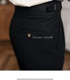 Italian Black Signature Gurkha Pants by Italian Vega®