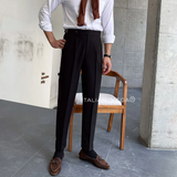 Black Italian Elegant Gurkha Trousers by Italian Vega®