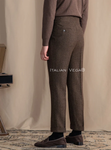 Khakhi Exotic Wool Gurkha Pants by Italian Vega® Limited Edition