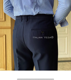 Navy Blue Men Formal Pants by Italian Vega®