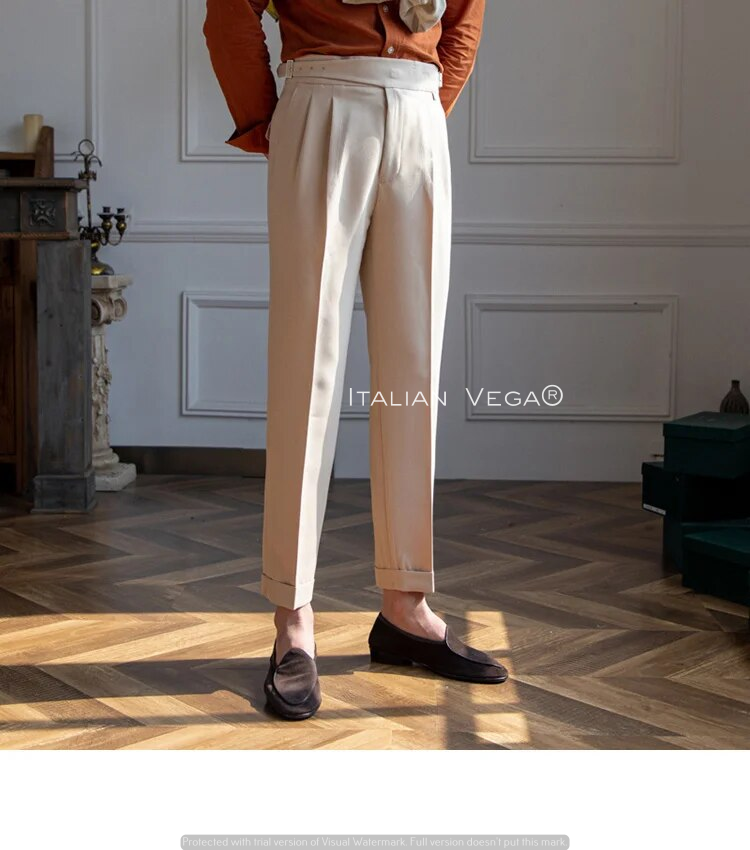 Classic Buckle Gurkha Pants by Italian Vega™