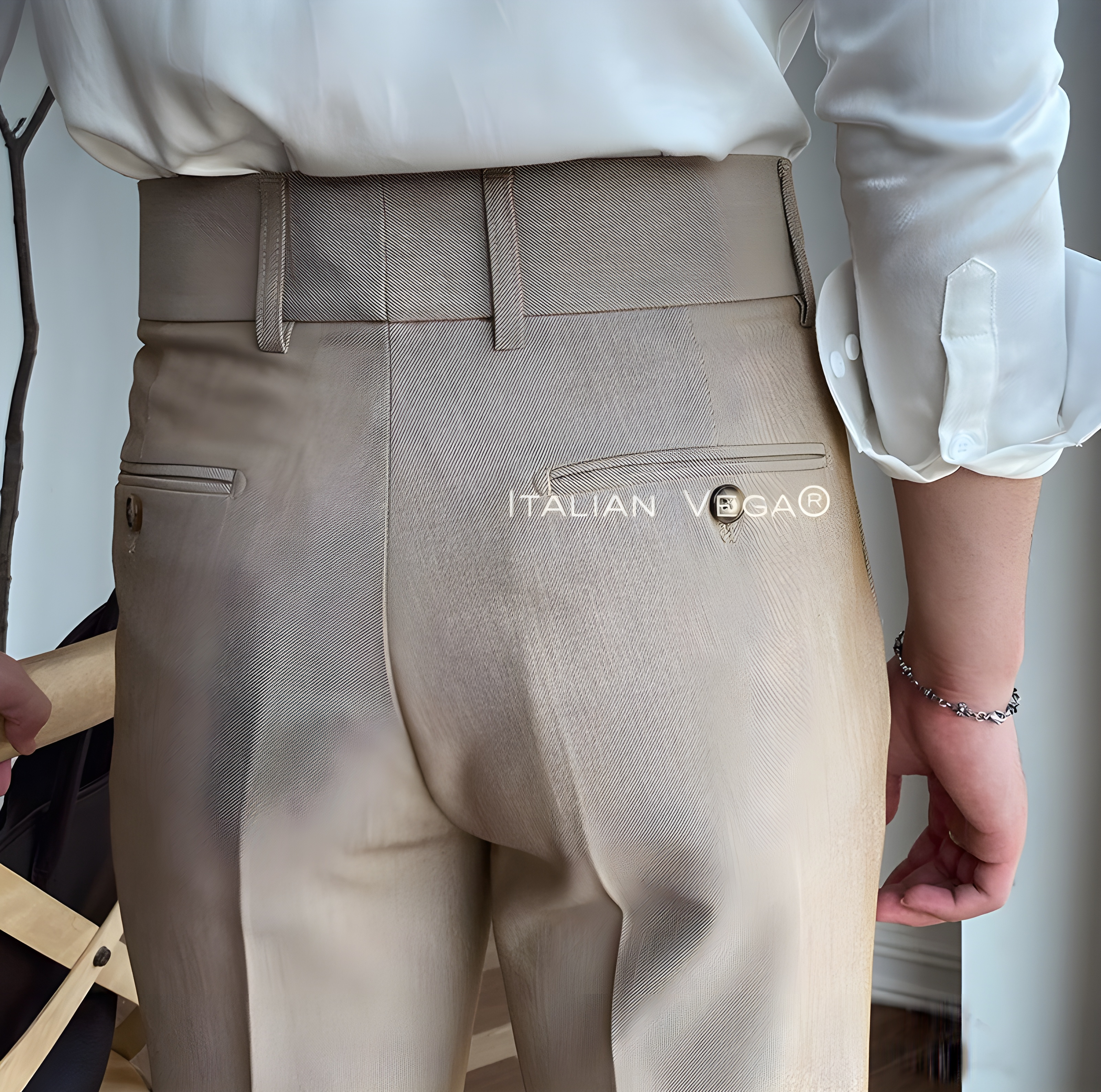 Camel Signature Flap Gurkha Pants by ITALIAN VEGA®