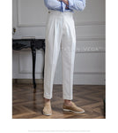 Frost White Classic Buttoned Gurkha Pants by Italian Vega®