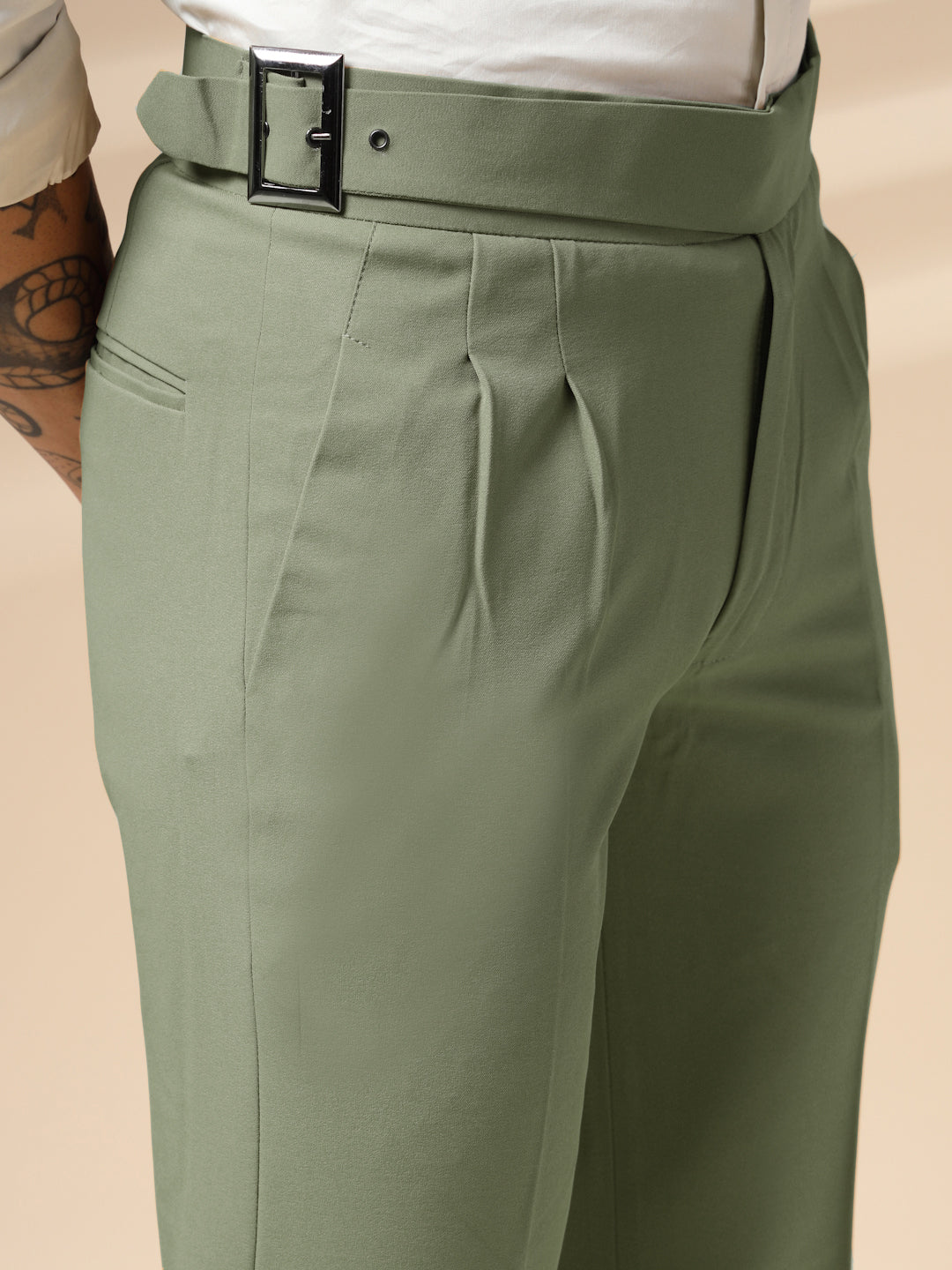 Classic Buckle Gurkha Pants by ITALIAN VEGA®