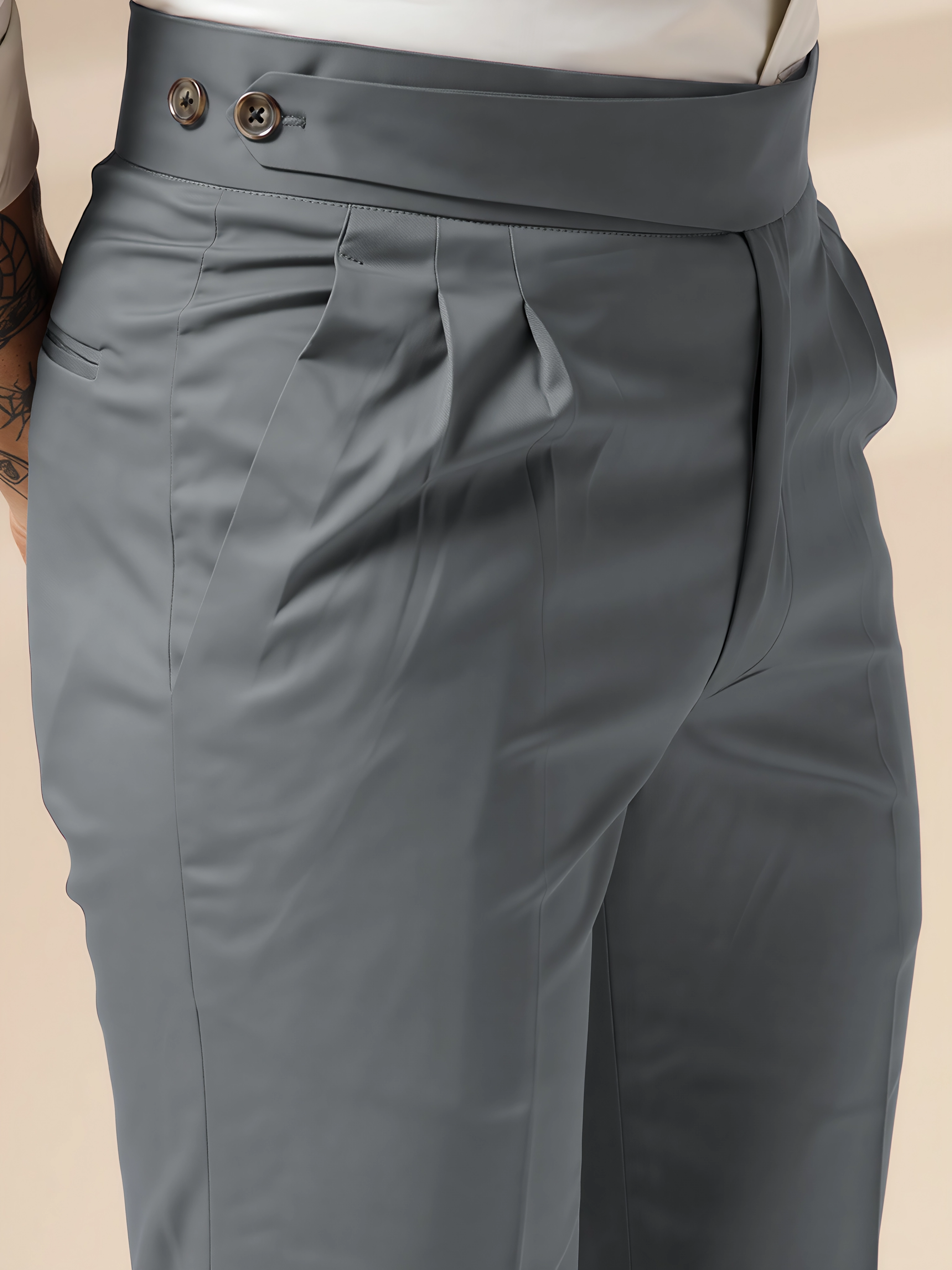 Classic Buttoned Gurkha Pants by ITALIAN VEGA®