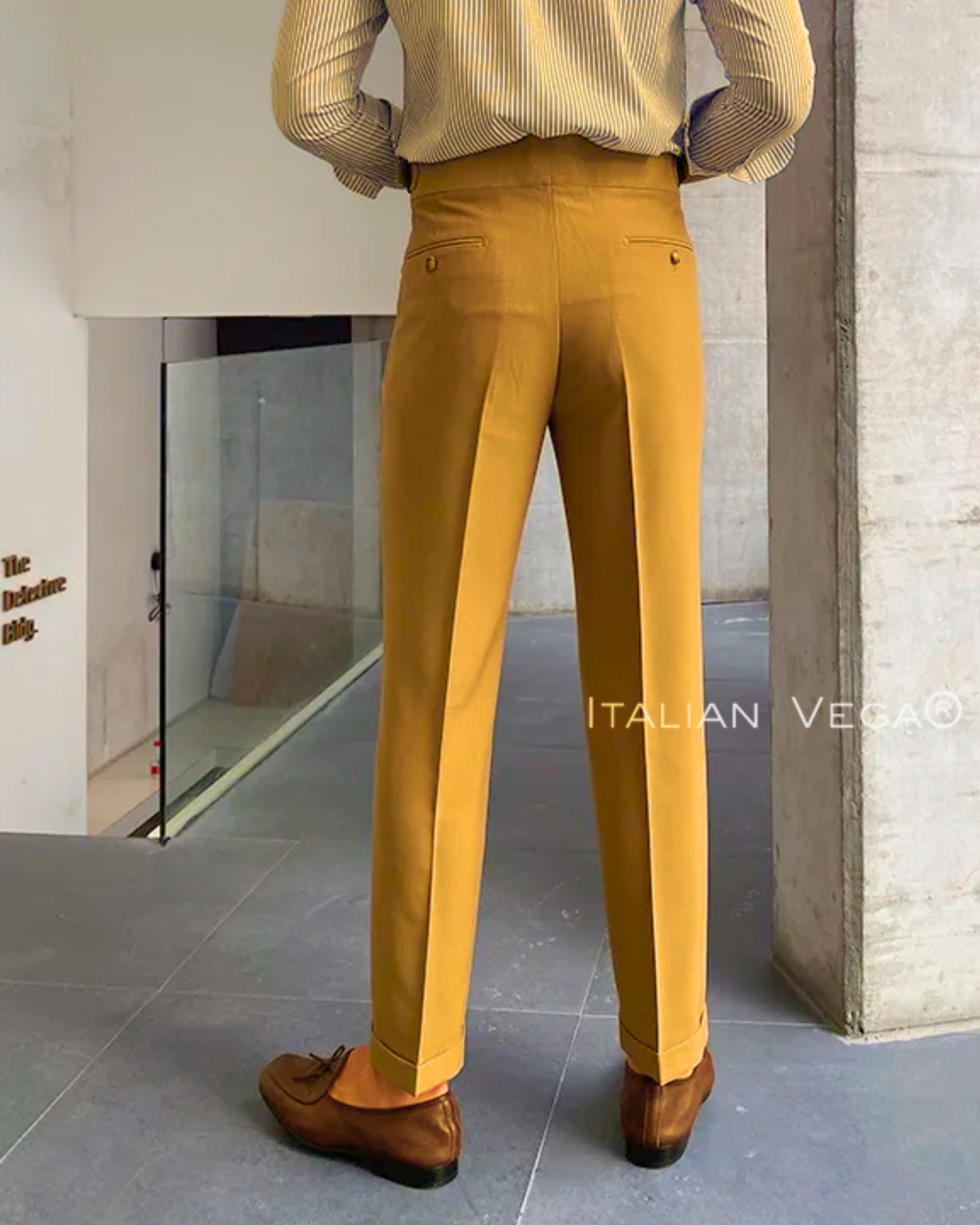 Camel Signature Buttoned Gurkha Pants