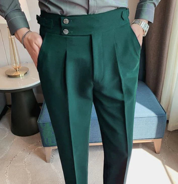 Signature Buttoned Gurkha Pants By Italian Vega™