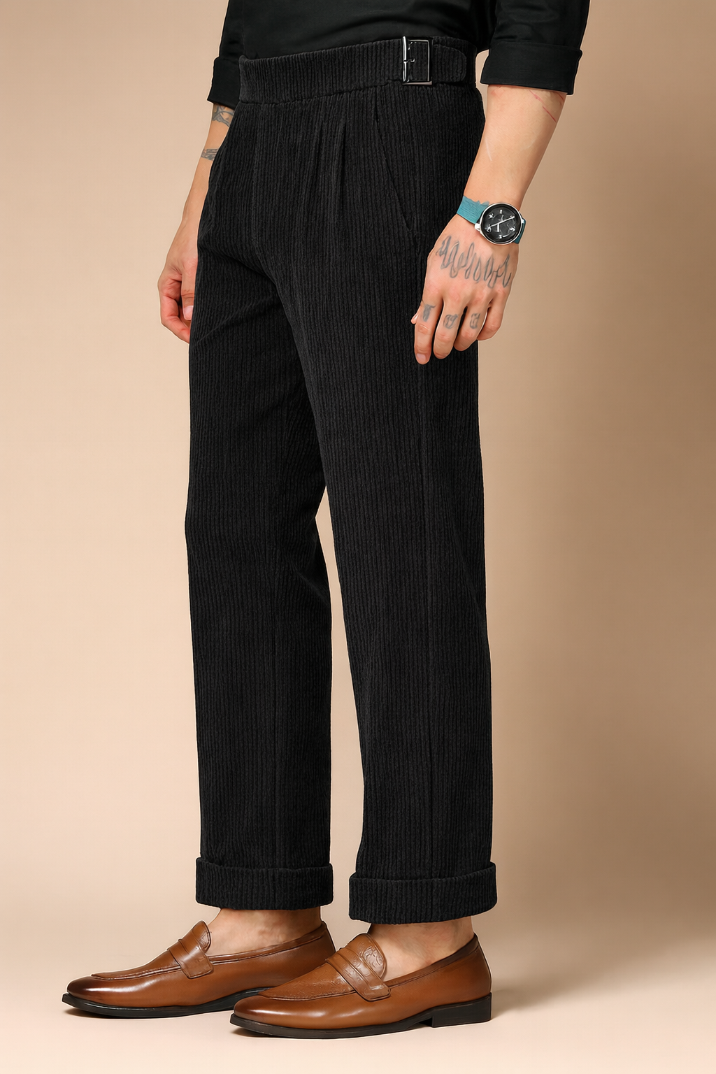 high waist formal trousers