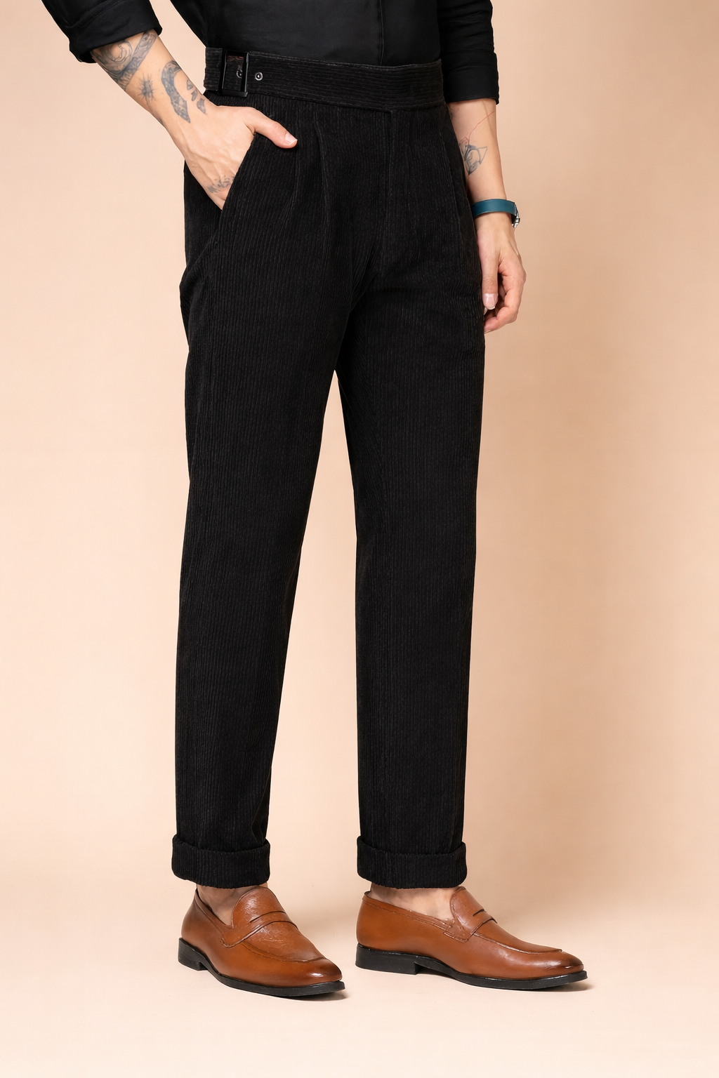 high waist formal trousers