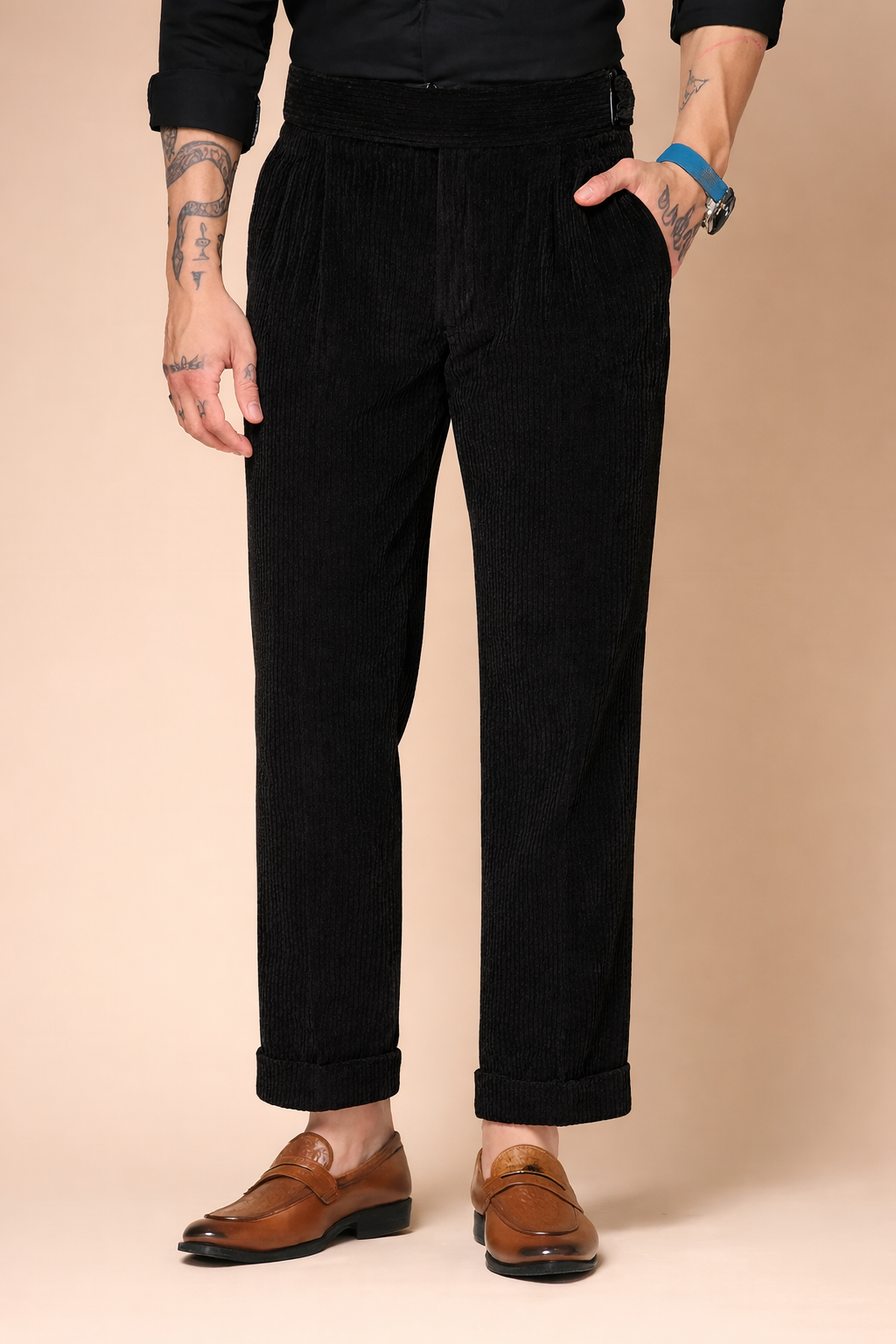 high waist formal trousers
