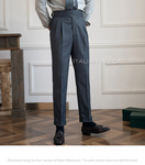 Elephant Grey Classic Buckle Gurkha Pants by Italian Vega®