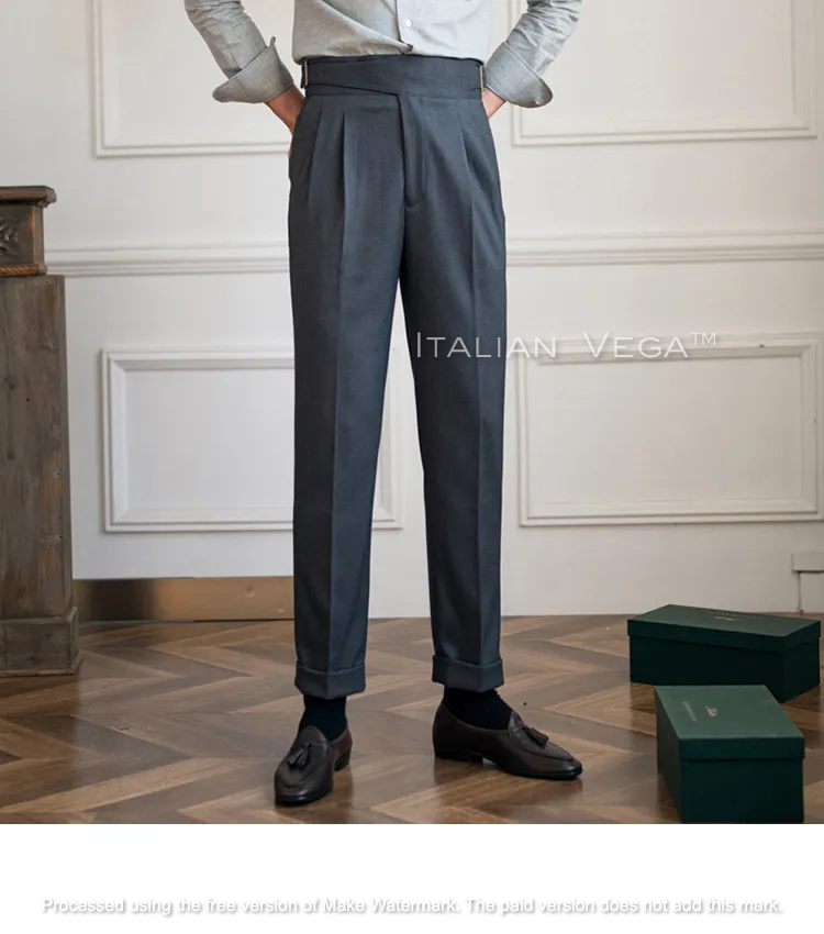 Classic Buckle Gurkha Pants by ITALIAN VEGA®