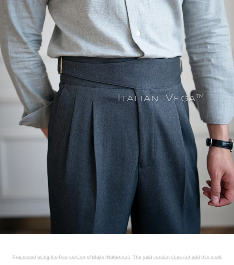 Classic Buckle Gurkha Pants by Italian Vega™