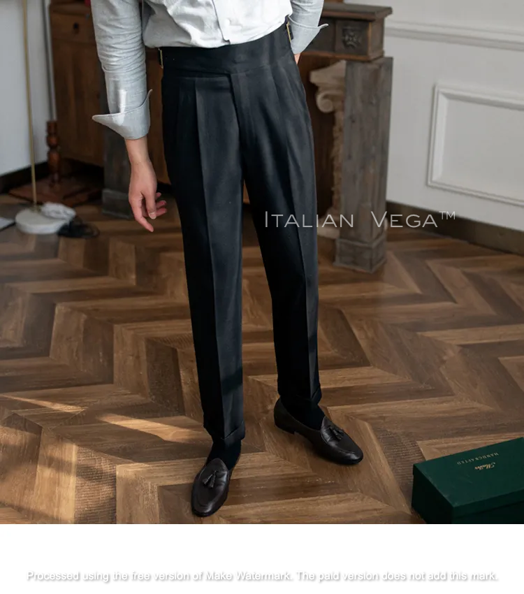 Classic Buckle Gurkha Pants by ITALIAN VEGA®