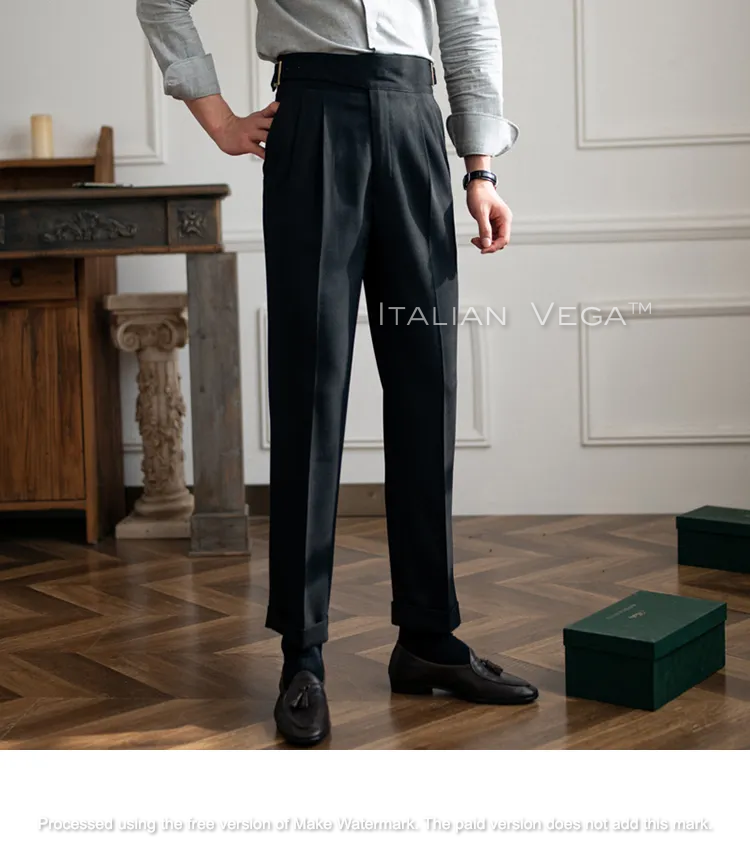 Classic Buckle Gurkha Pants by Italian Vega™