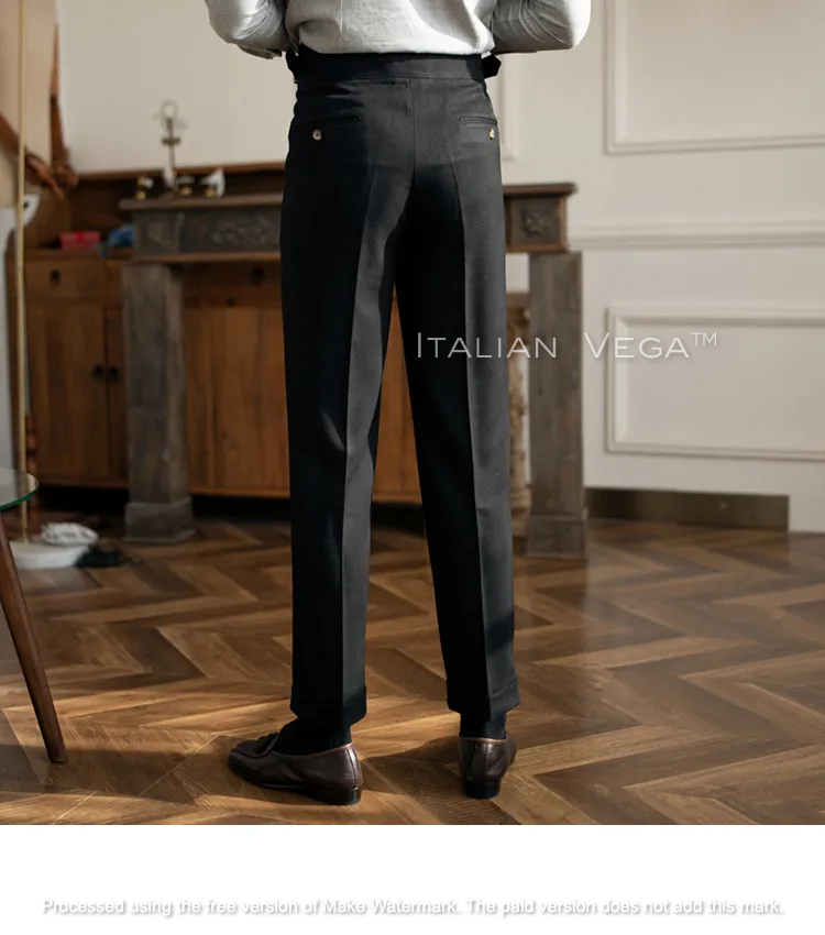 Classic Buckle Gurkha Pants by ITALIAN VEGA®