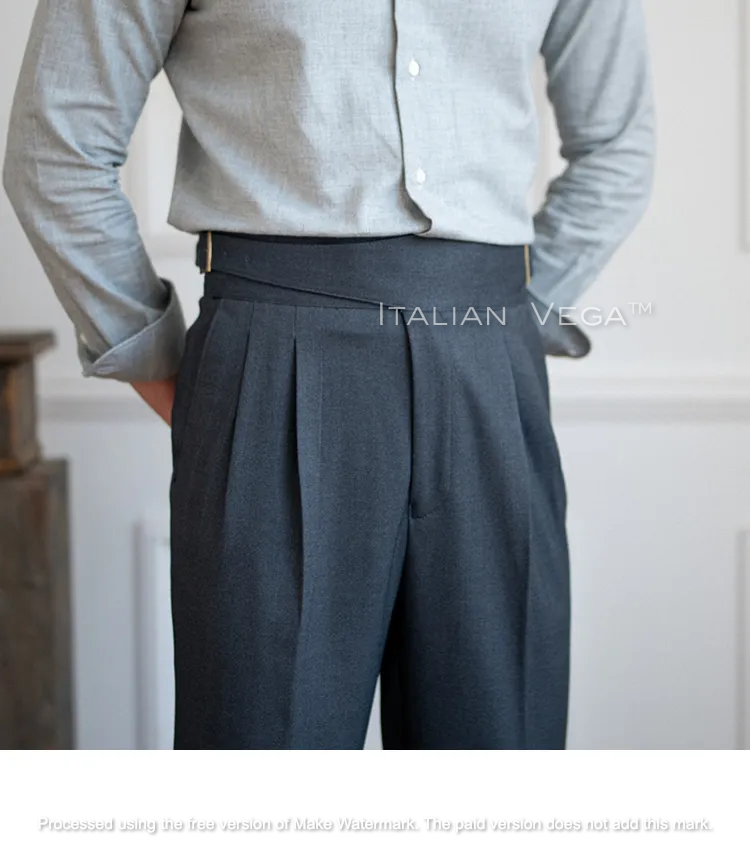 Classic Buckle Gurkha Pants by ITALIAN VEGA®