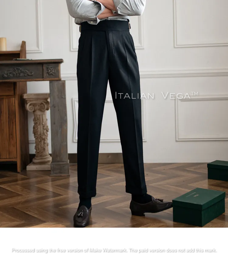 Classic Buckle Gurkha Pants by ITALIAN VEGA®