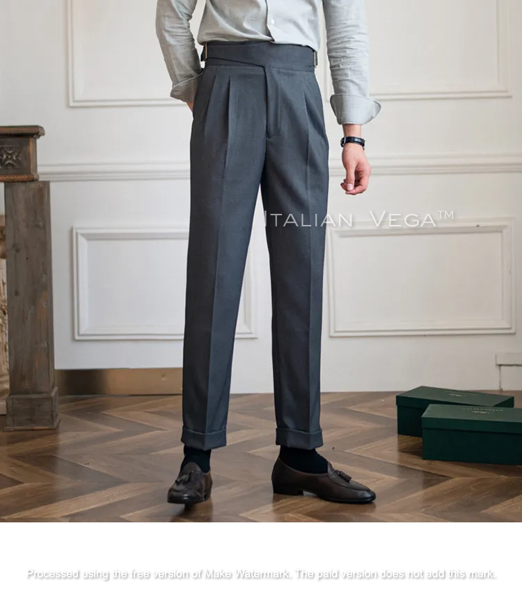 Classic Buckle Gurkha Pants by ITALIAN VEGA®