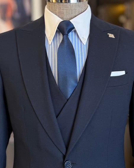 Royal Blue Single Breasted 3 Piece Suit by Italian Vega®