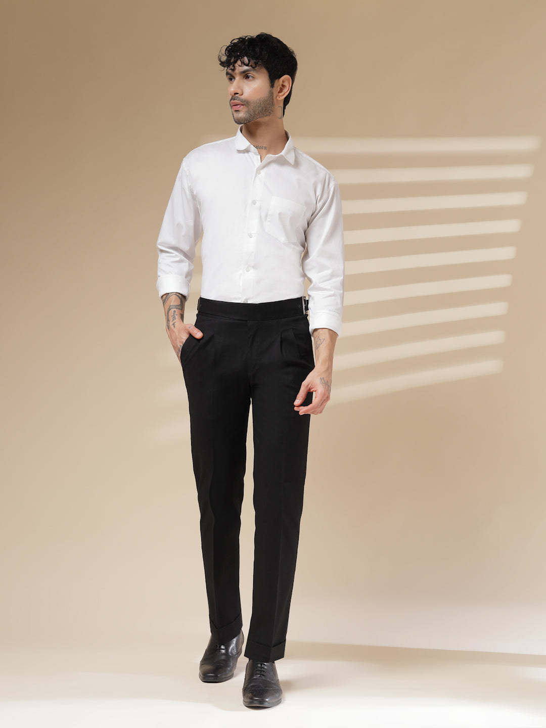 linen formal trousers
boot cut formal pants