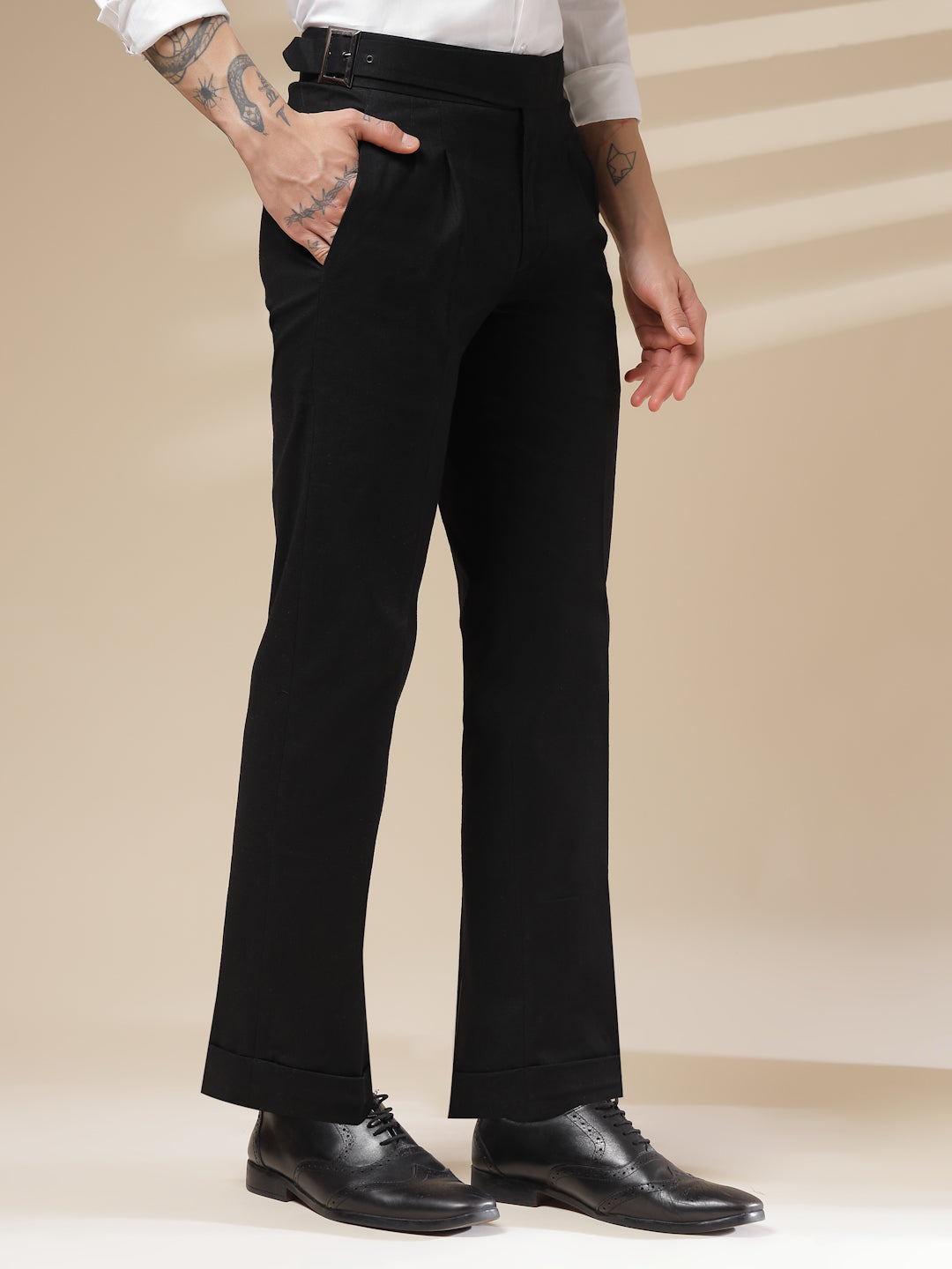 linen formal trousers
boot cut formal pants