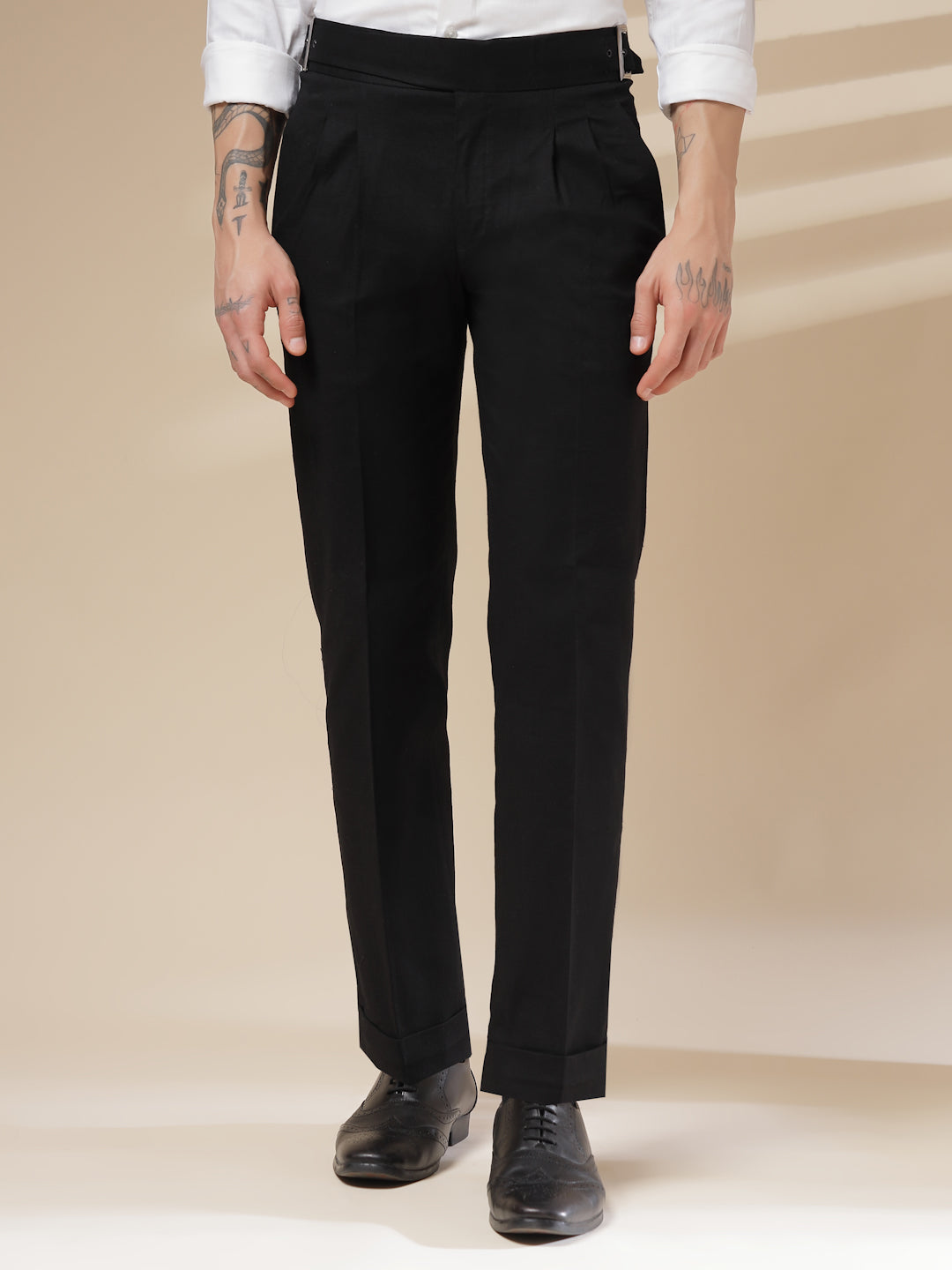 linen formal trousers
boot cut formal pants