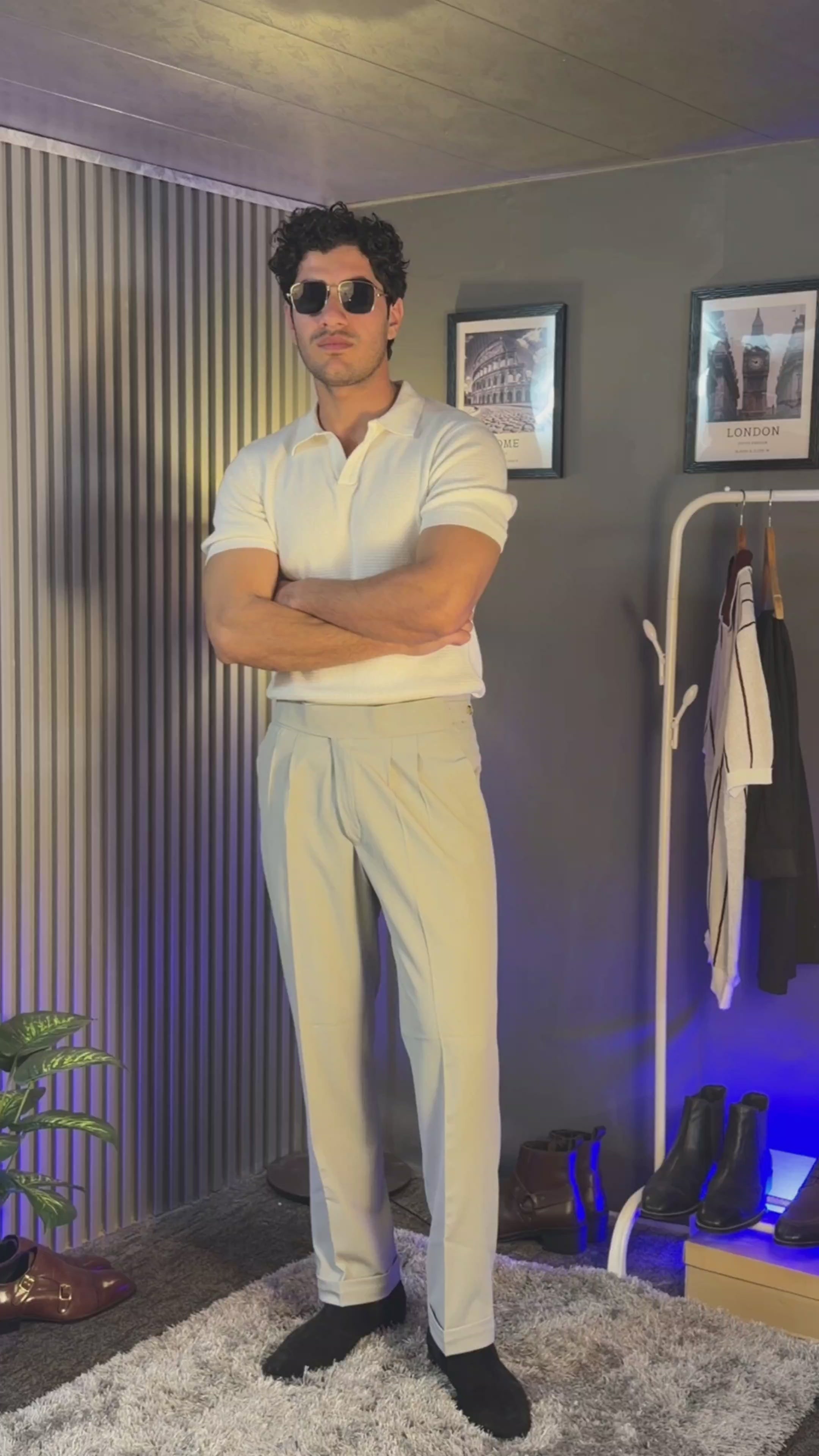 Lime Classic Buckle Gurkha Pants by ITALIAN VEGA®