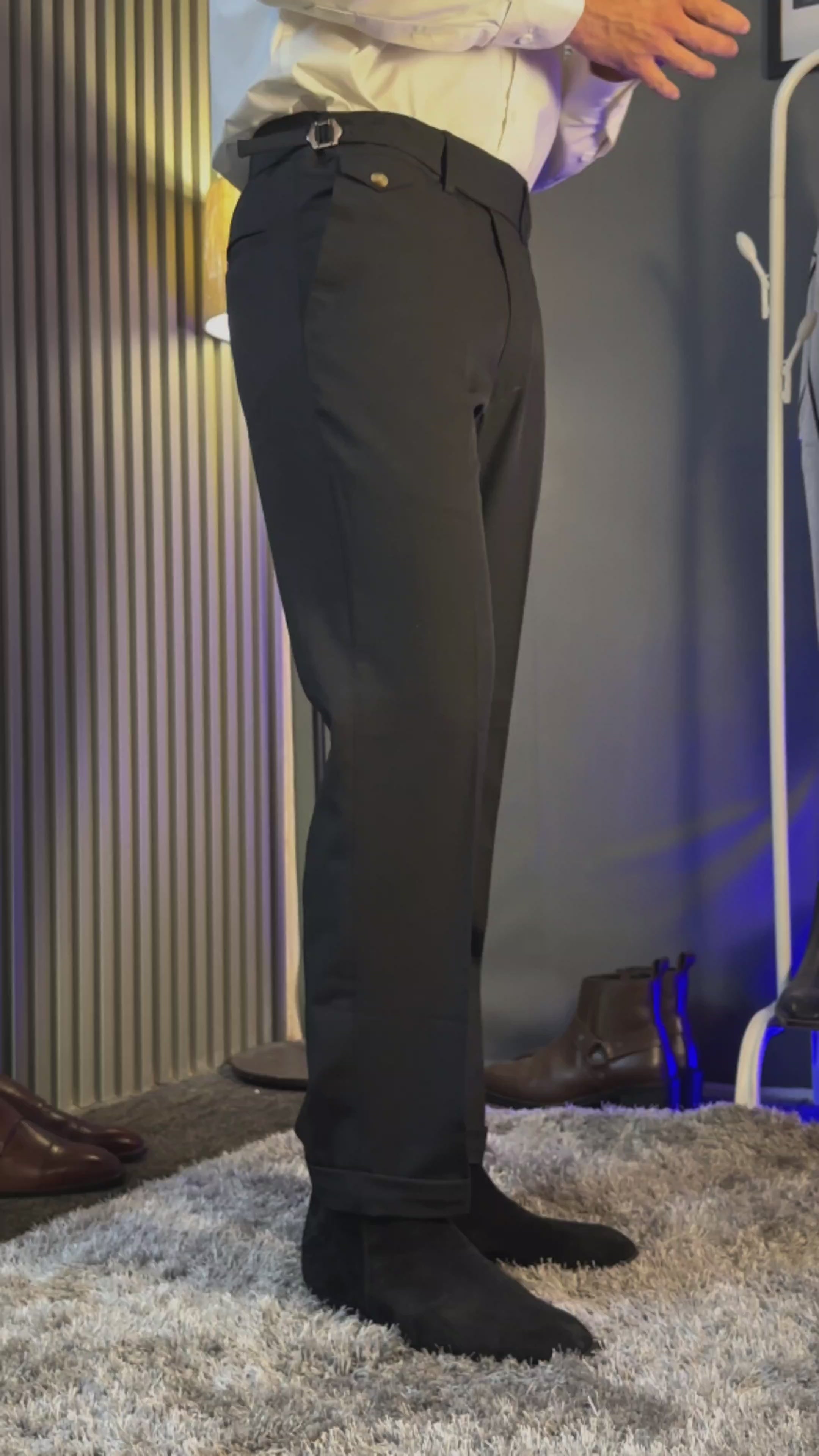 Single Buckle Gurkha Pants by ITALIAN VEGA®