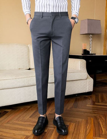 Italian Vega Royal Stone Grey Trouser Slim Fit – Italian Vega™