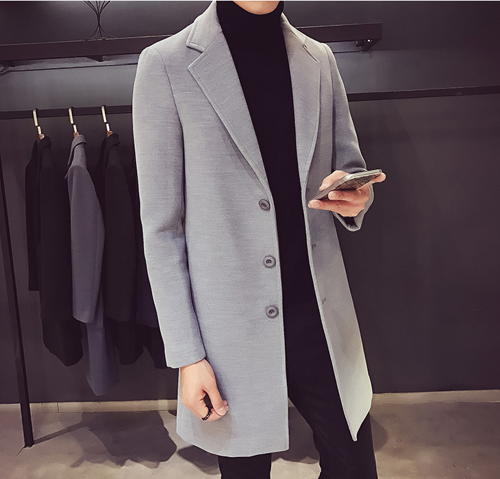 Light Grey Wool and Blends Trench Coat by Italian Vega®