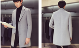 Light Grey Wool and Blends Trench Coat