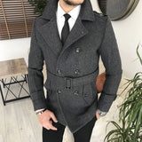 Arctic Anthracite Double Breasted Coat