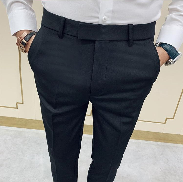 Italian Vega Royal Black Trouser Slim Fit – Italian Vega™