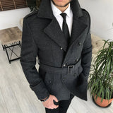 Arctic Charcoal Double Breasted Coat
