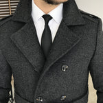 Arctic Charcoal Double Breasted Coat