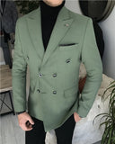 Green Double Breasted One Piece Blazer